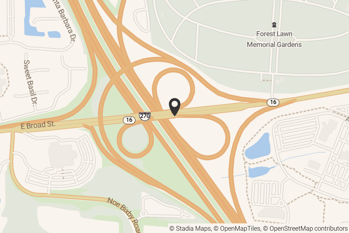 Map with location marker