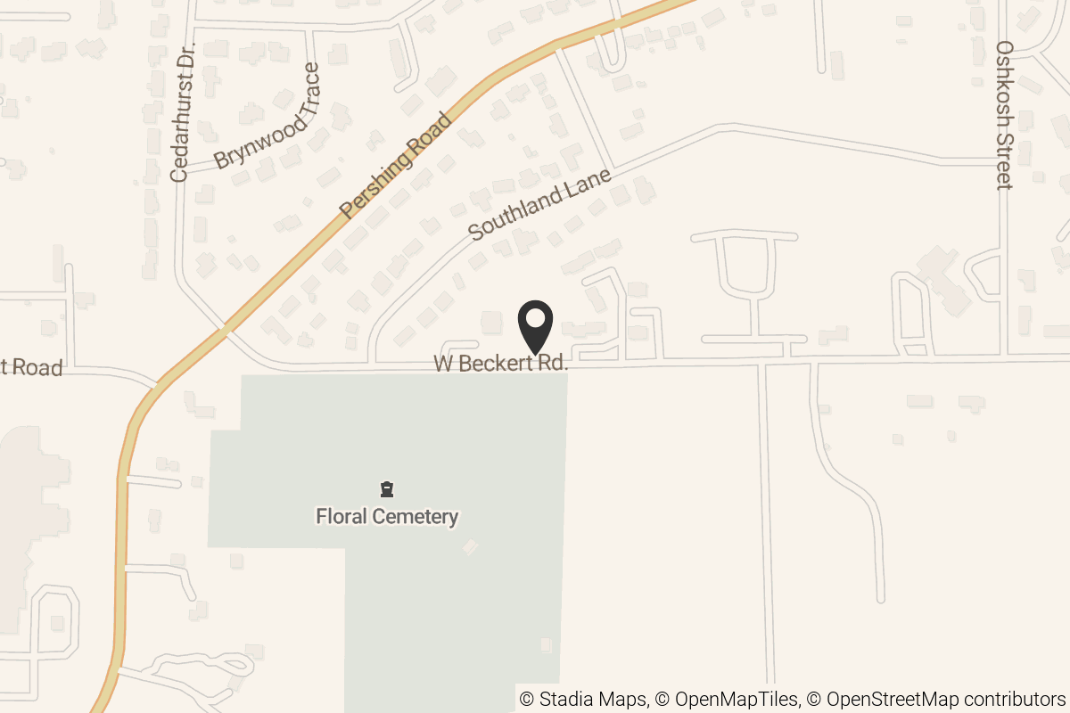 Map with location marker