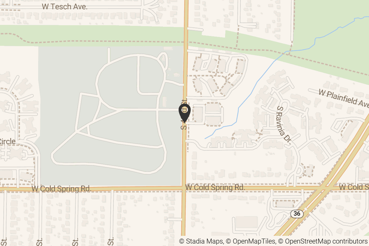 Map with location marker