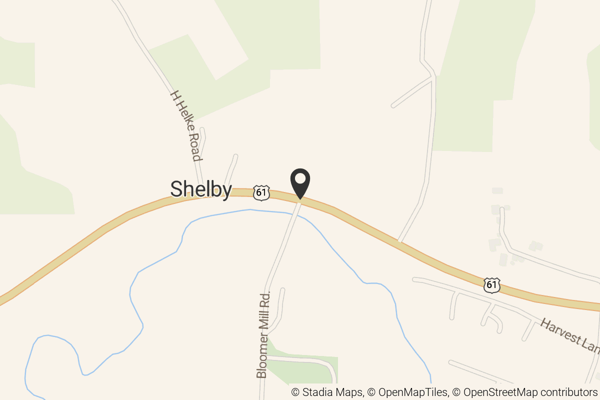 Map with location marker