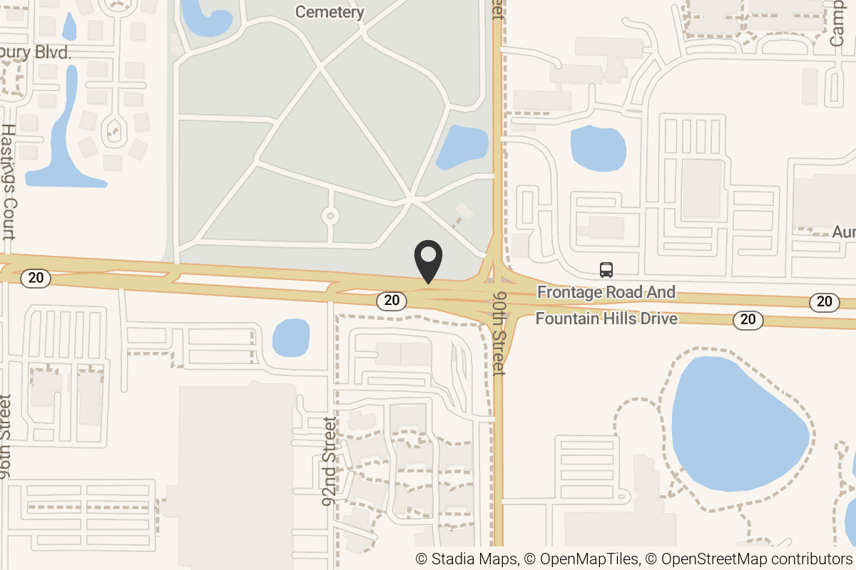 Map with location marker