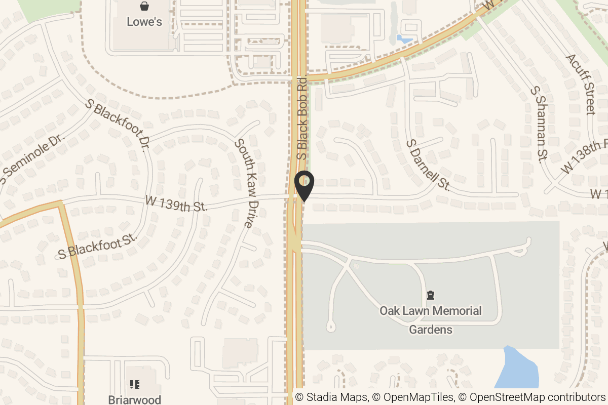 Map with location marker