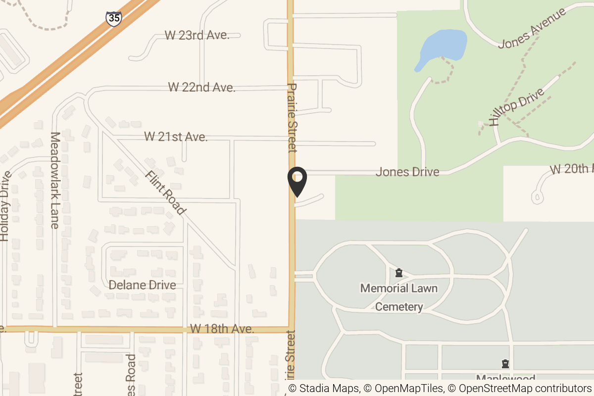 Map with location marker