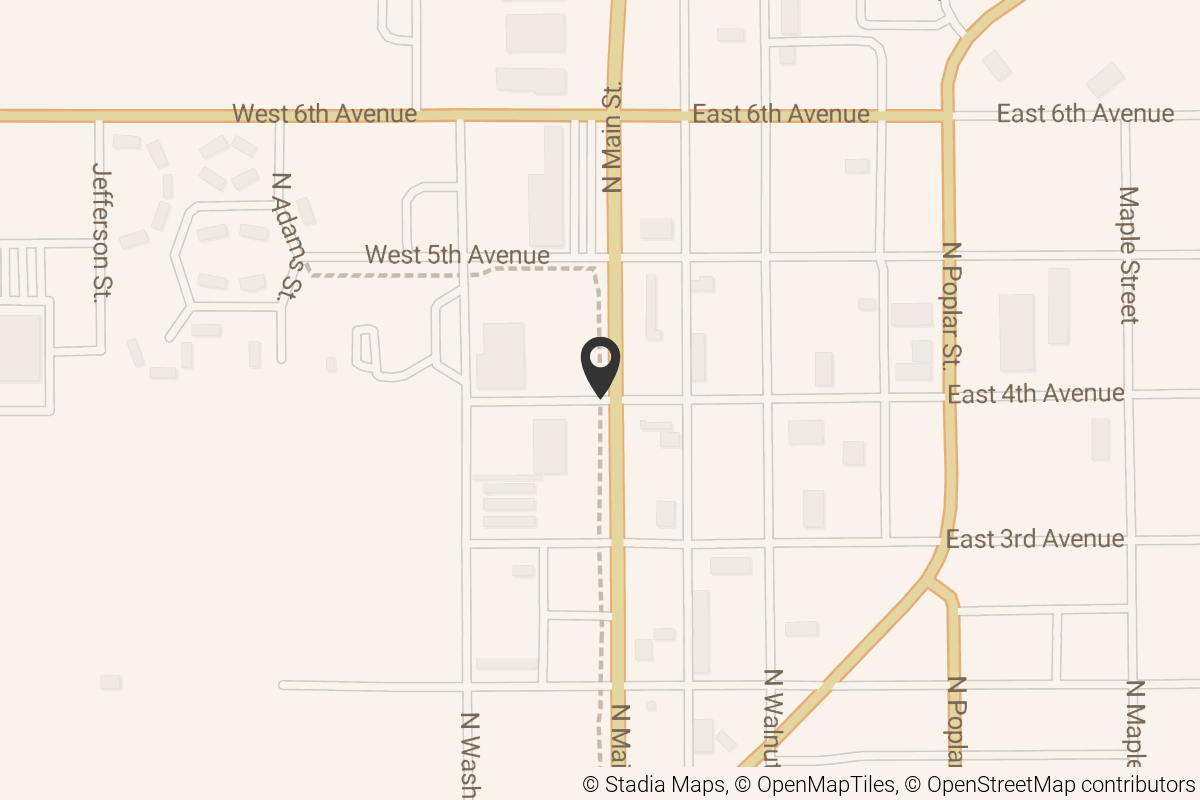 Map with location marker