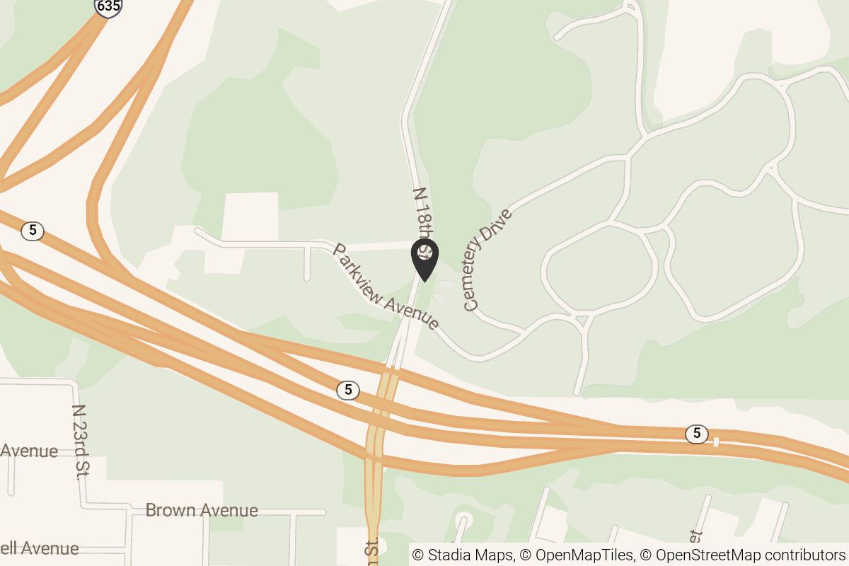 Map with location marker