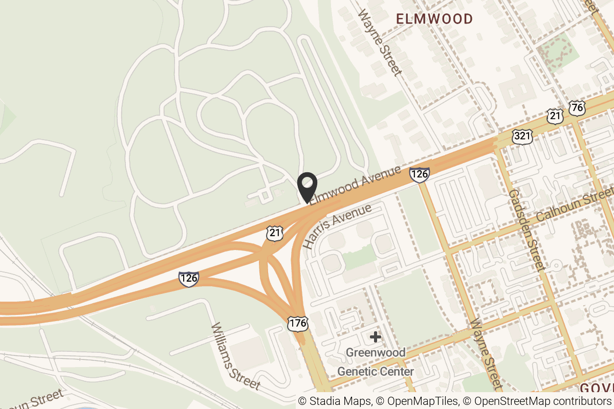 Map with location marker