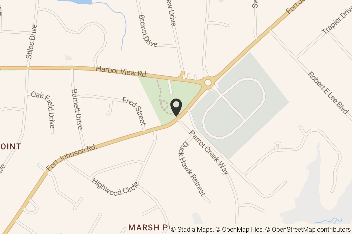 Map with location marker