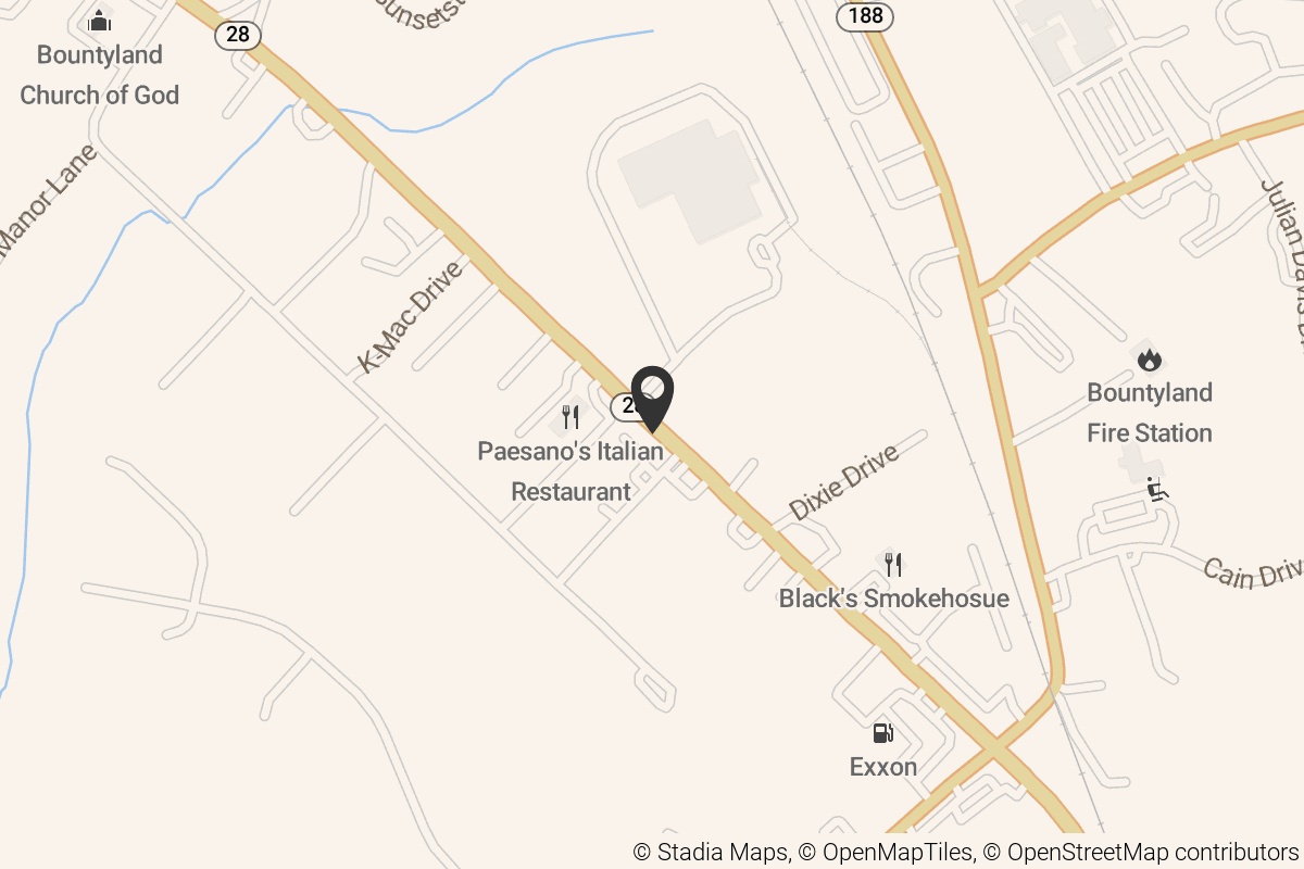 Map with location marker