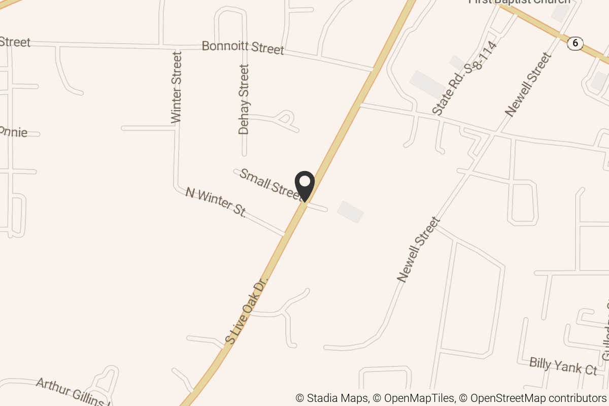 Map with location marker