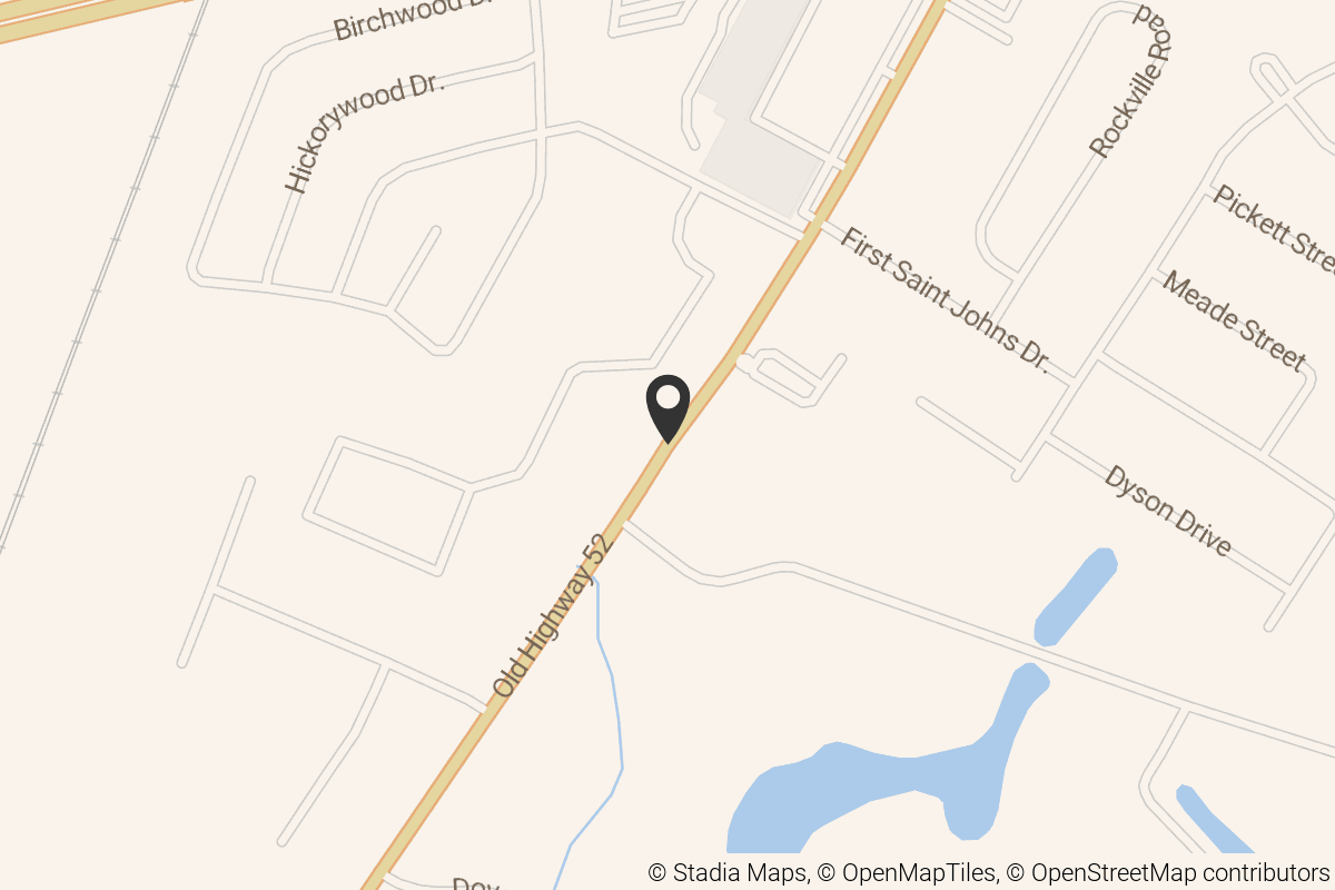 Map with location marker