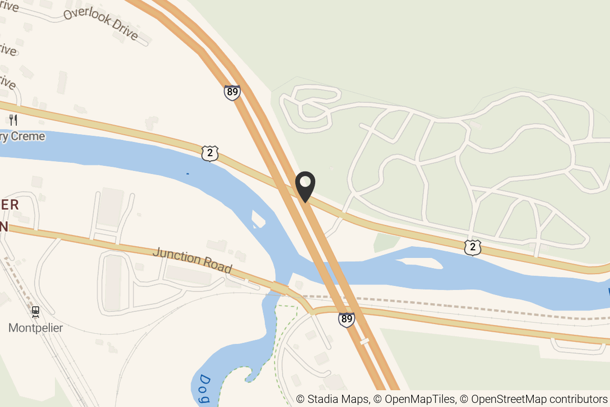 Map with location marker