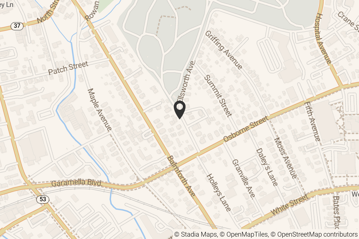 Map with location marker