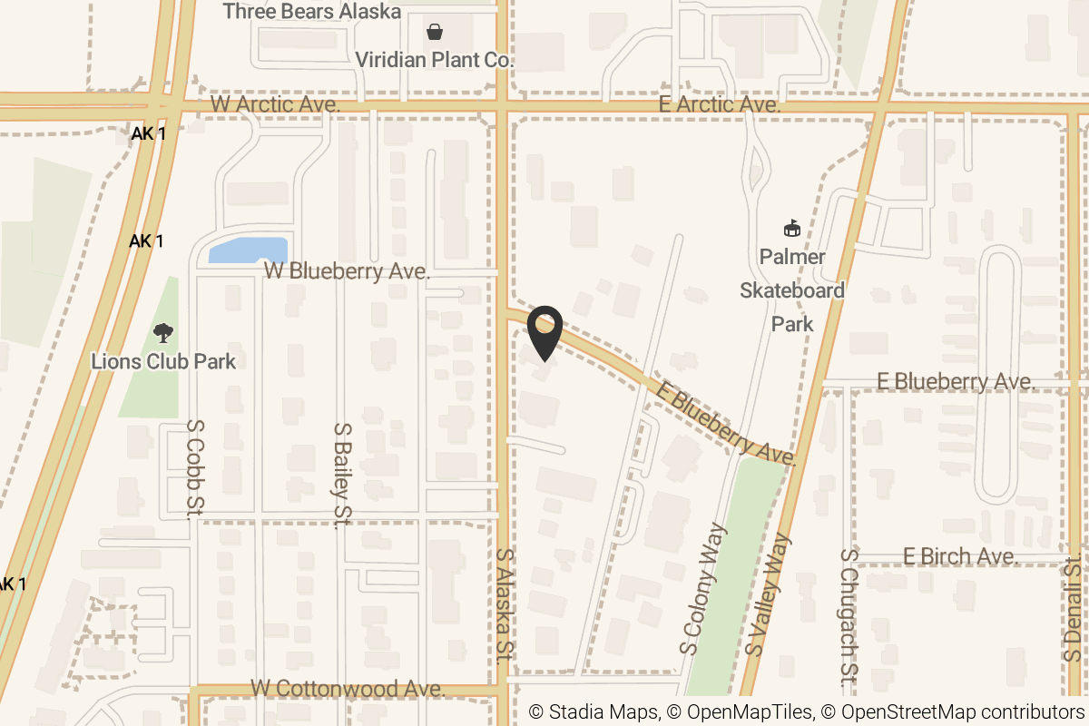 Map with location marker