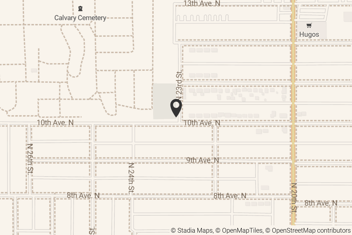 Map with location marker