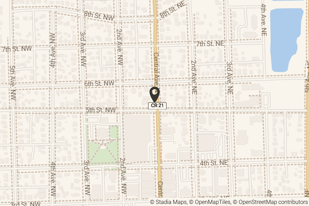 Map with location marker