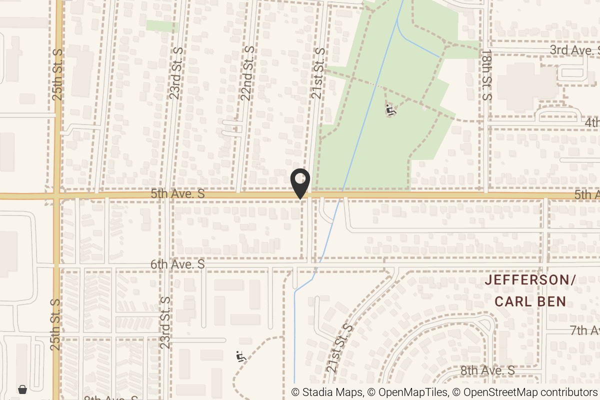 Map with location marker