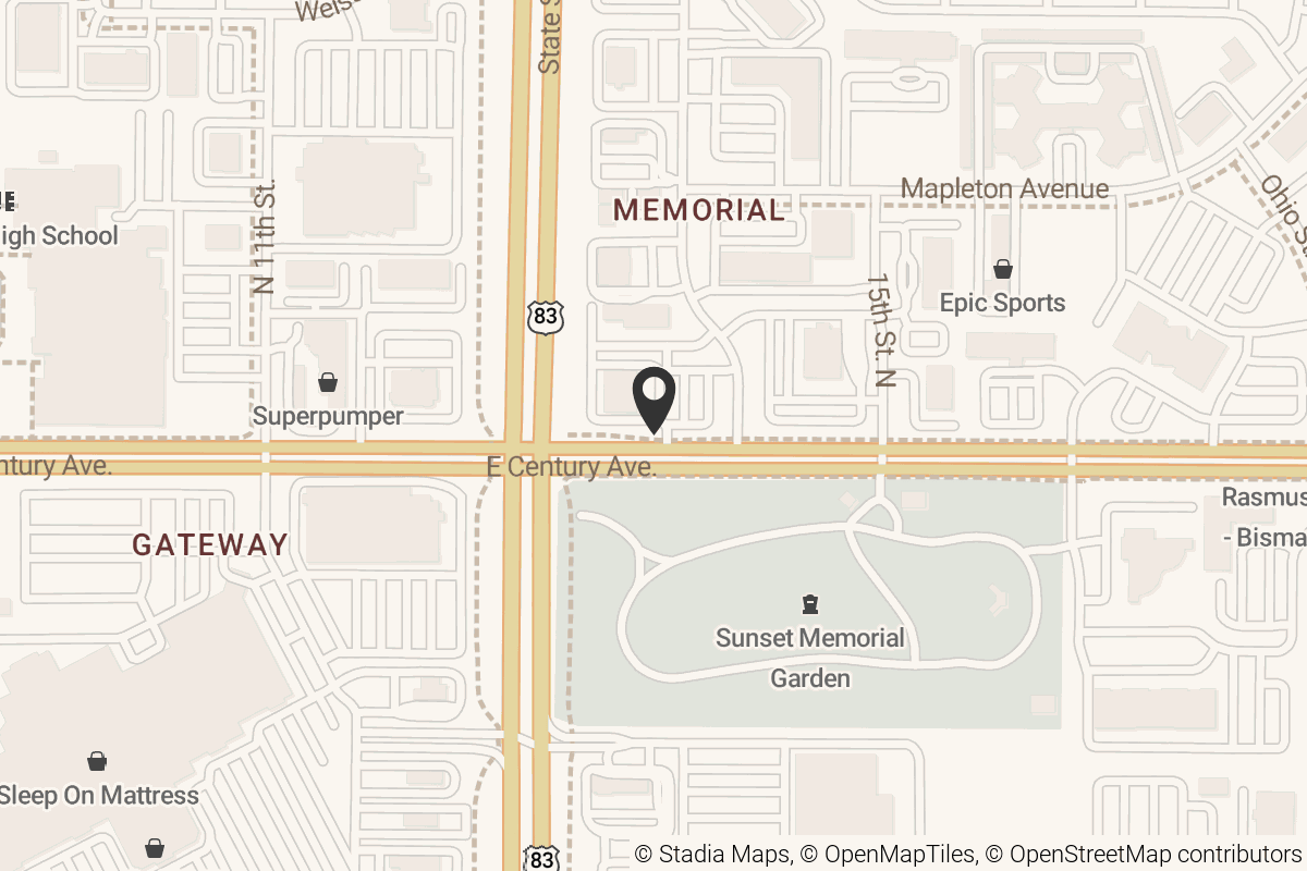 Map with location marker