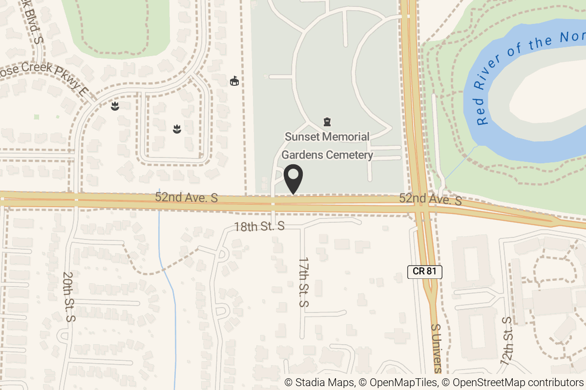 Map with location marker