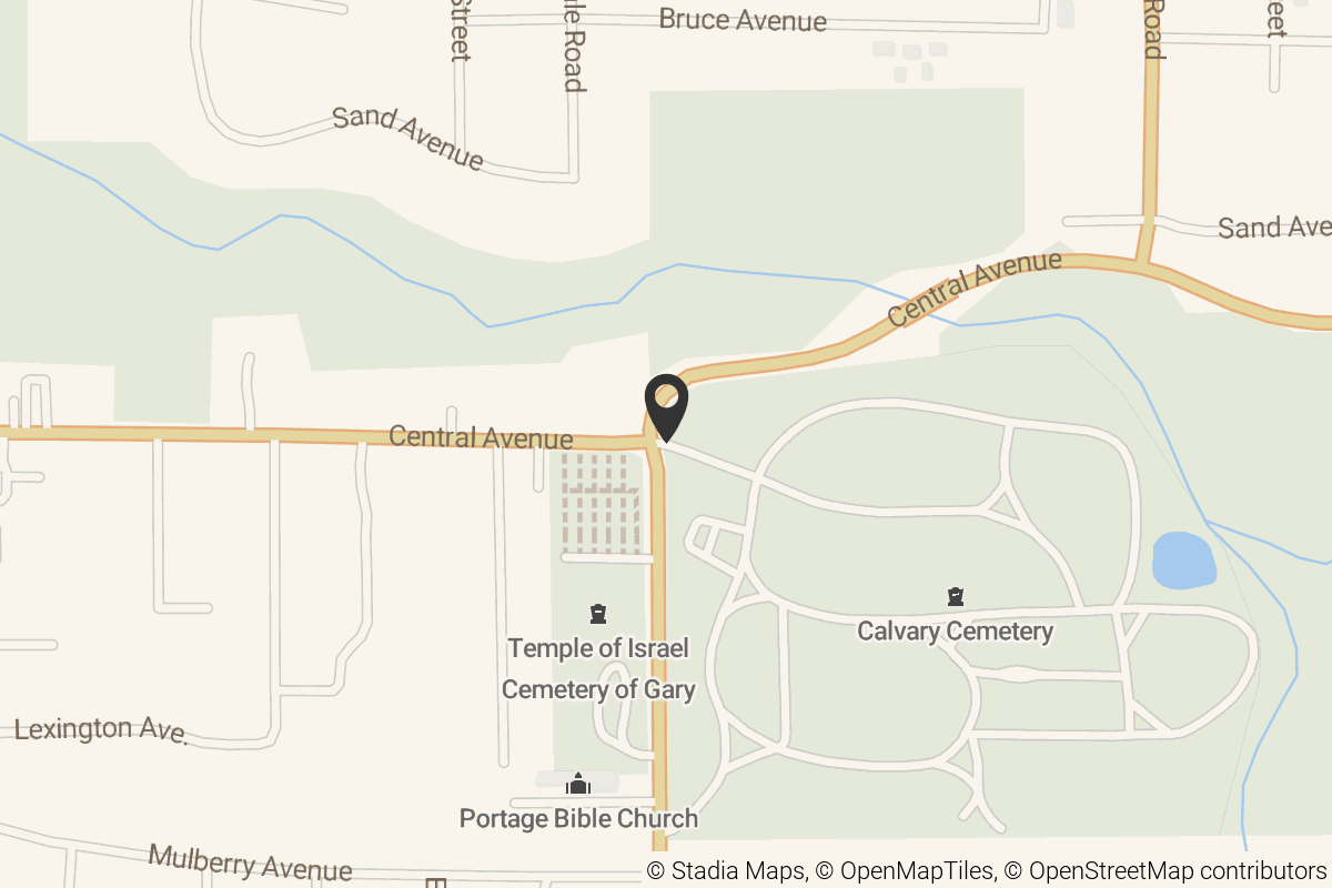 Map with location marker