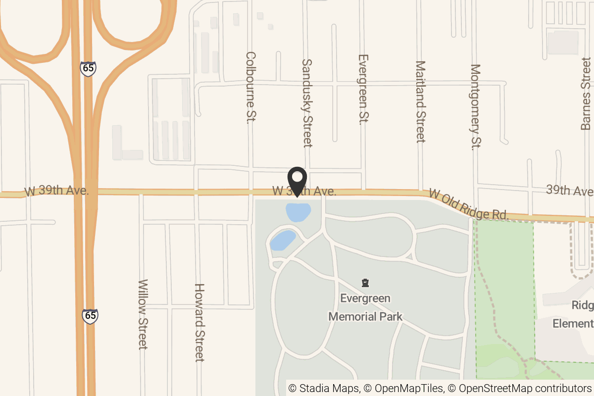 Map with location marker