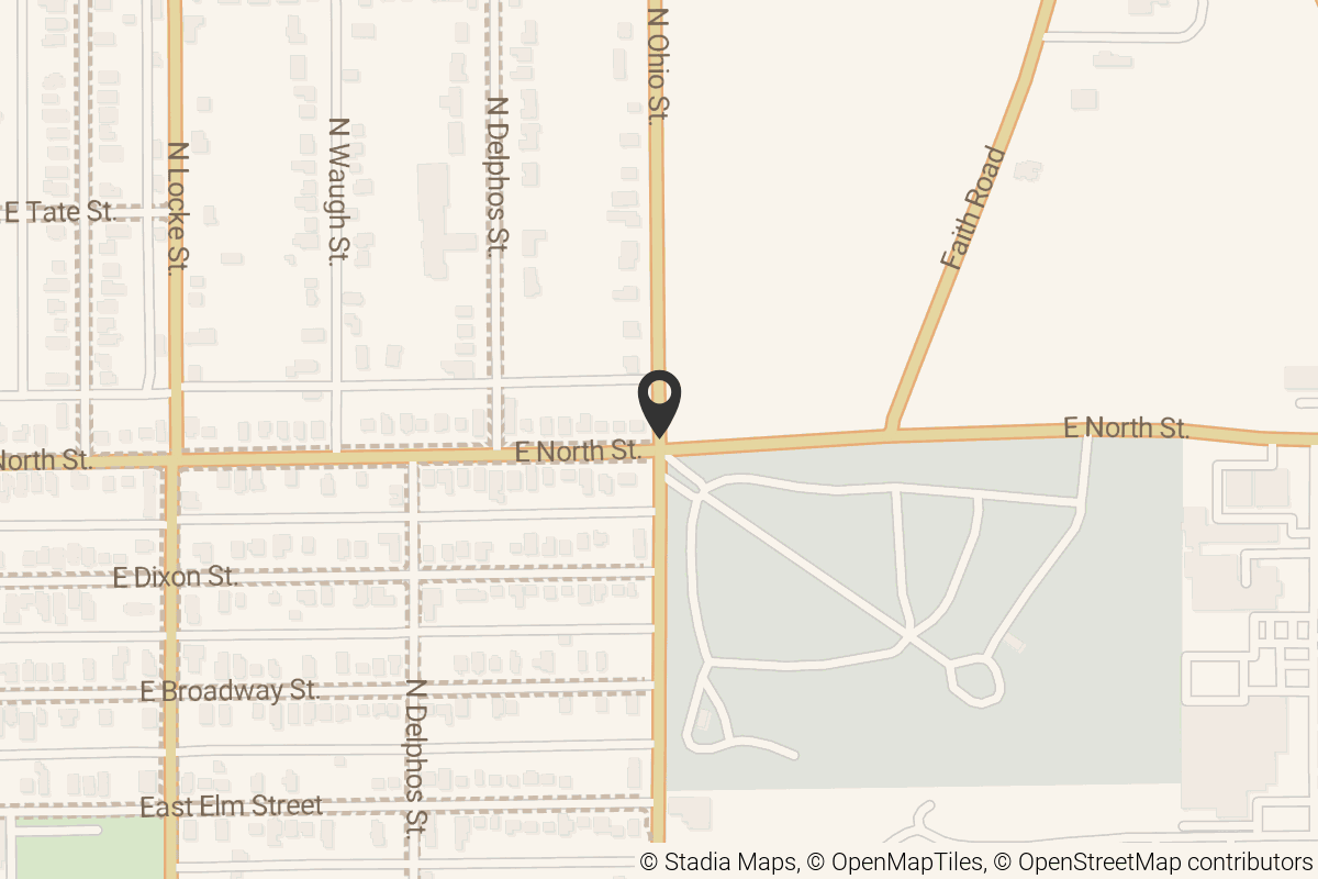 Map with location marker