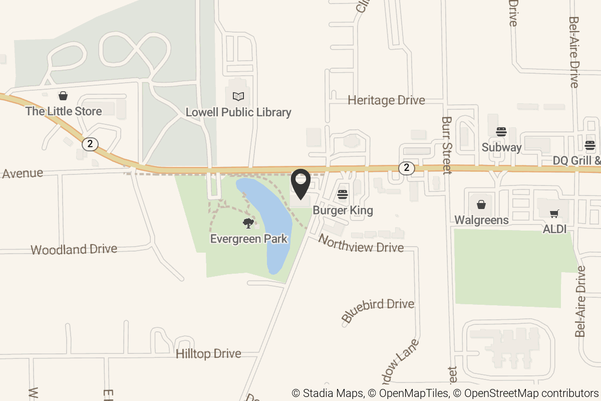 Map with location marker