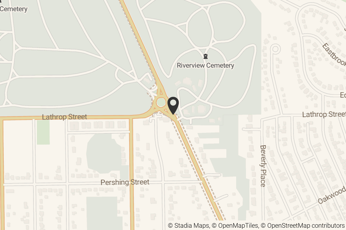 Map with location marker