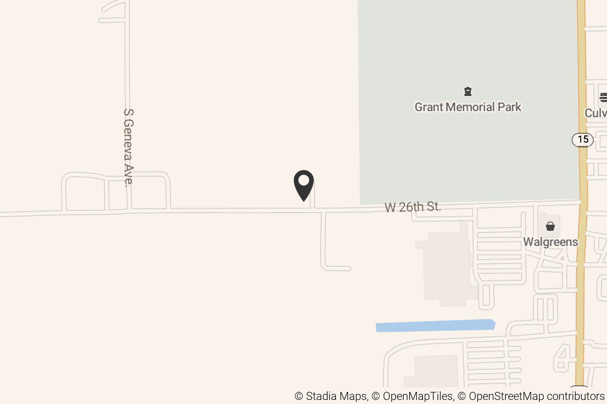 Map with location marker