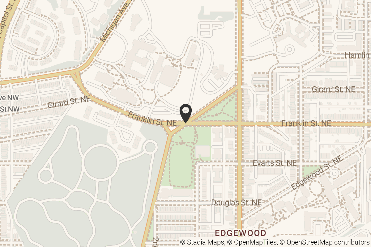 Map with location marker