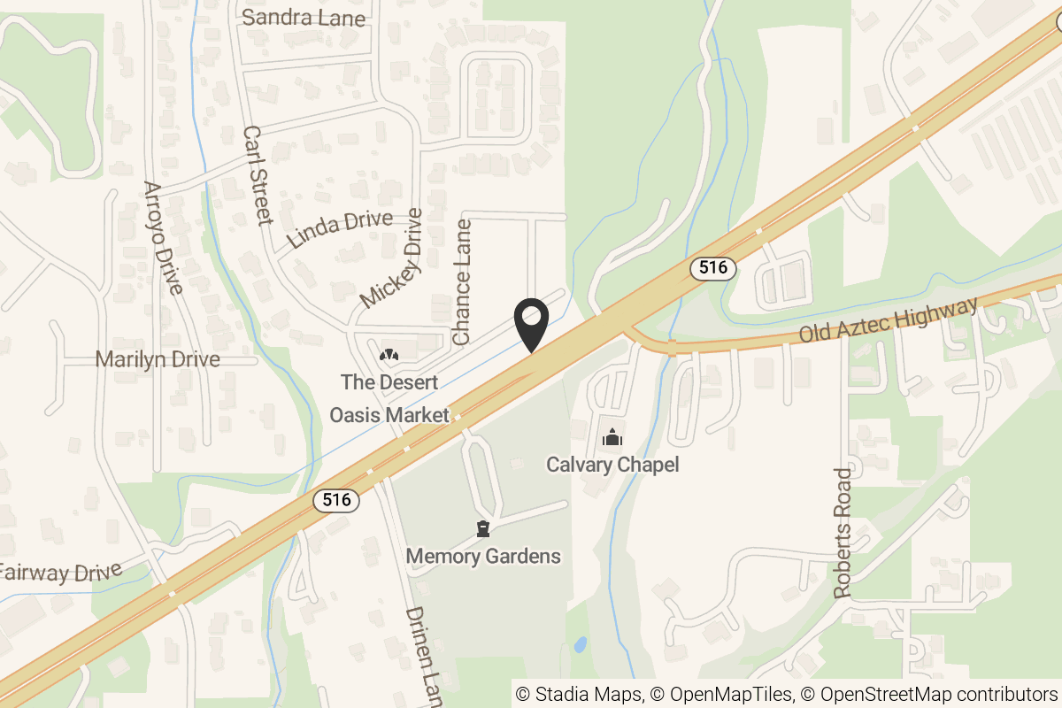 Map with location marker