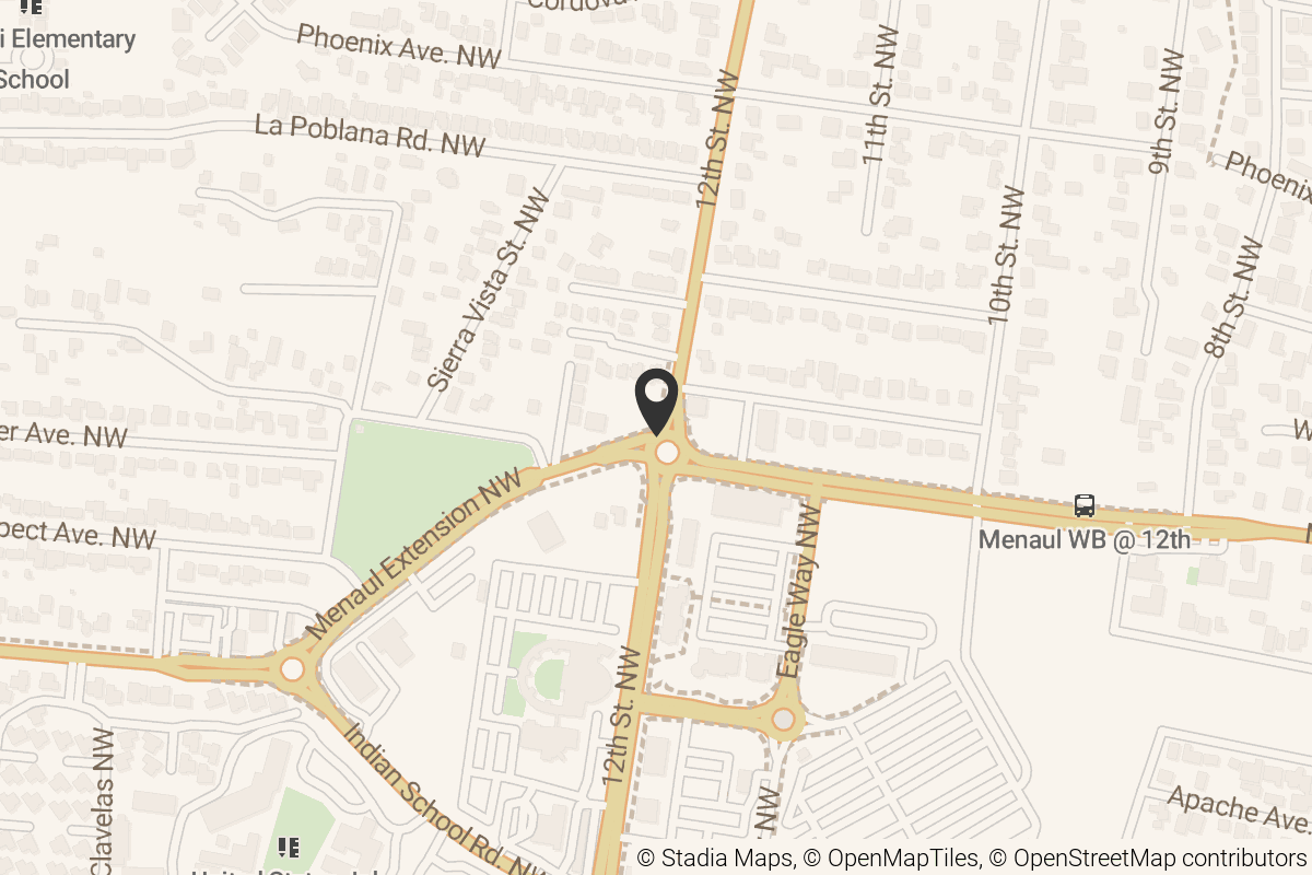 Map with location marker