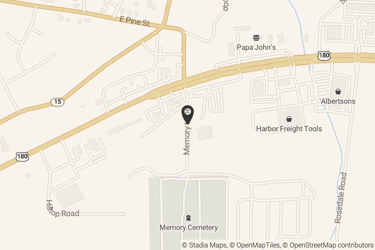 Map with location marker