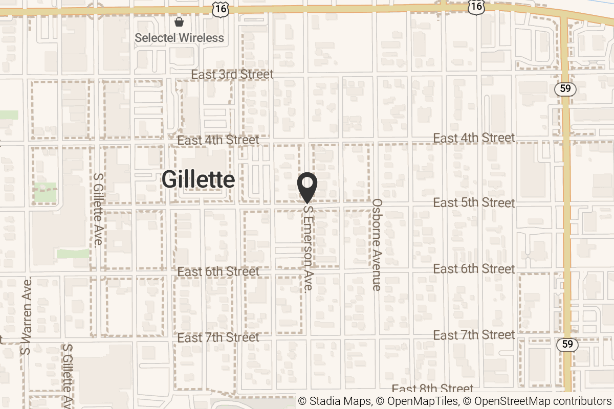 Map with location marker