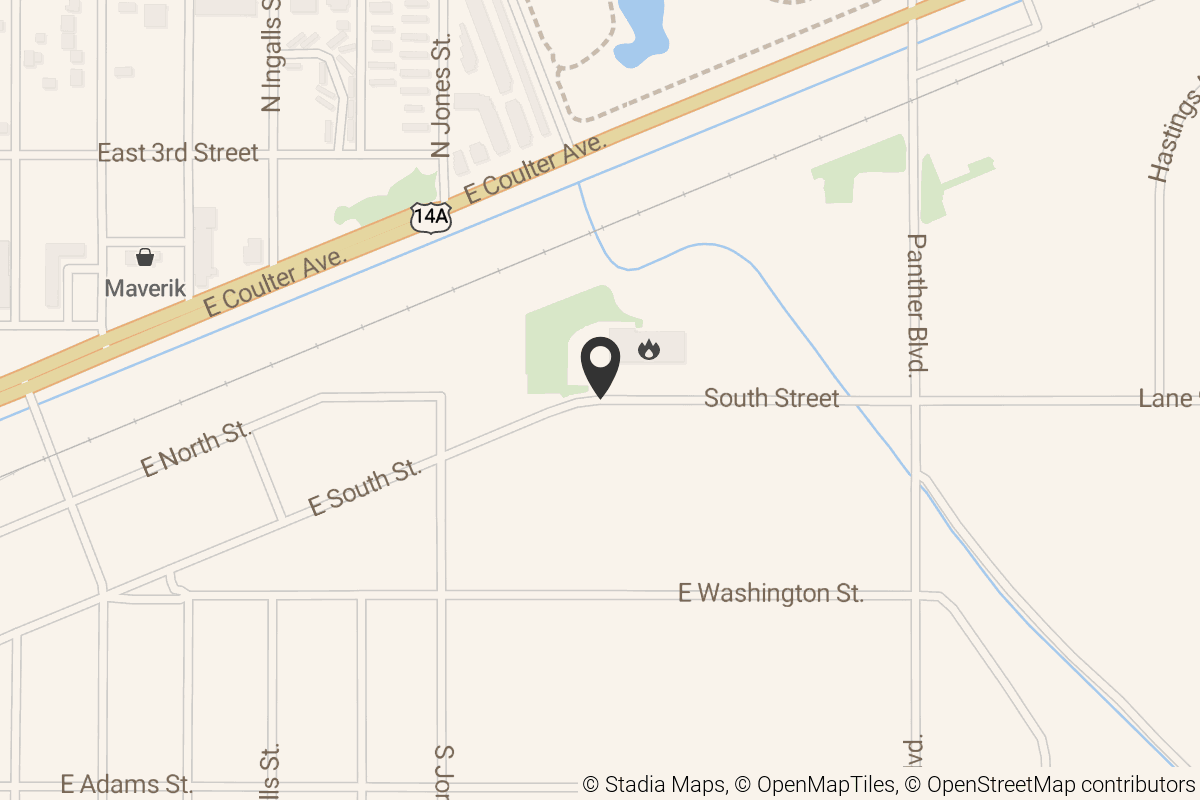 Map with location marker