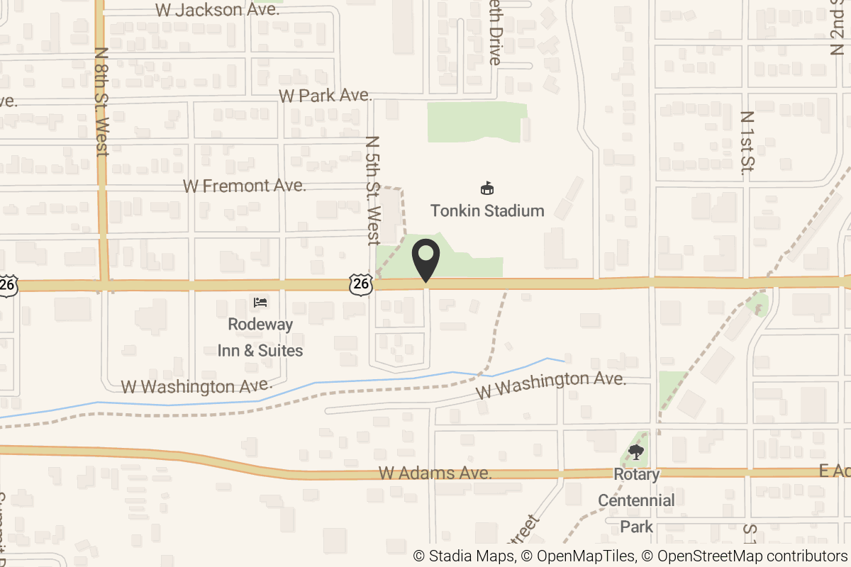 Map with location marker