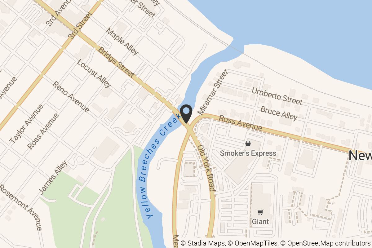 Map with location marker