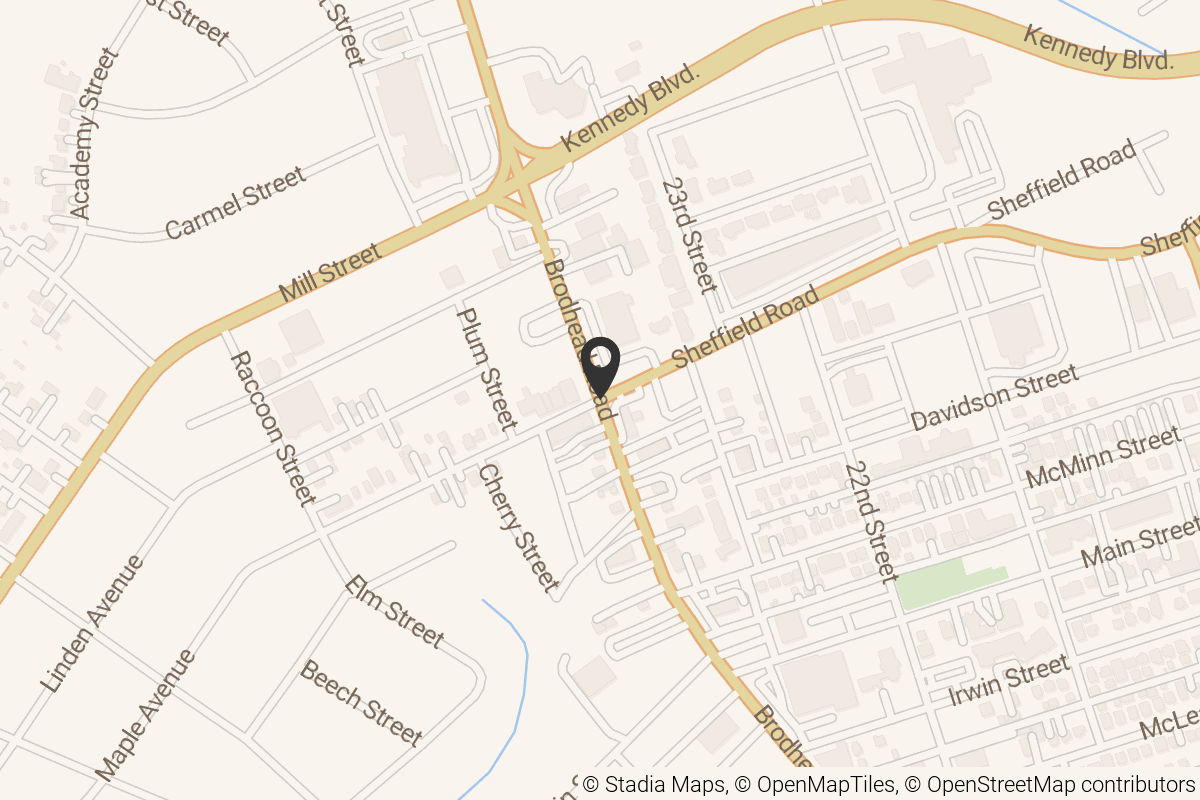 Map with location marker