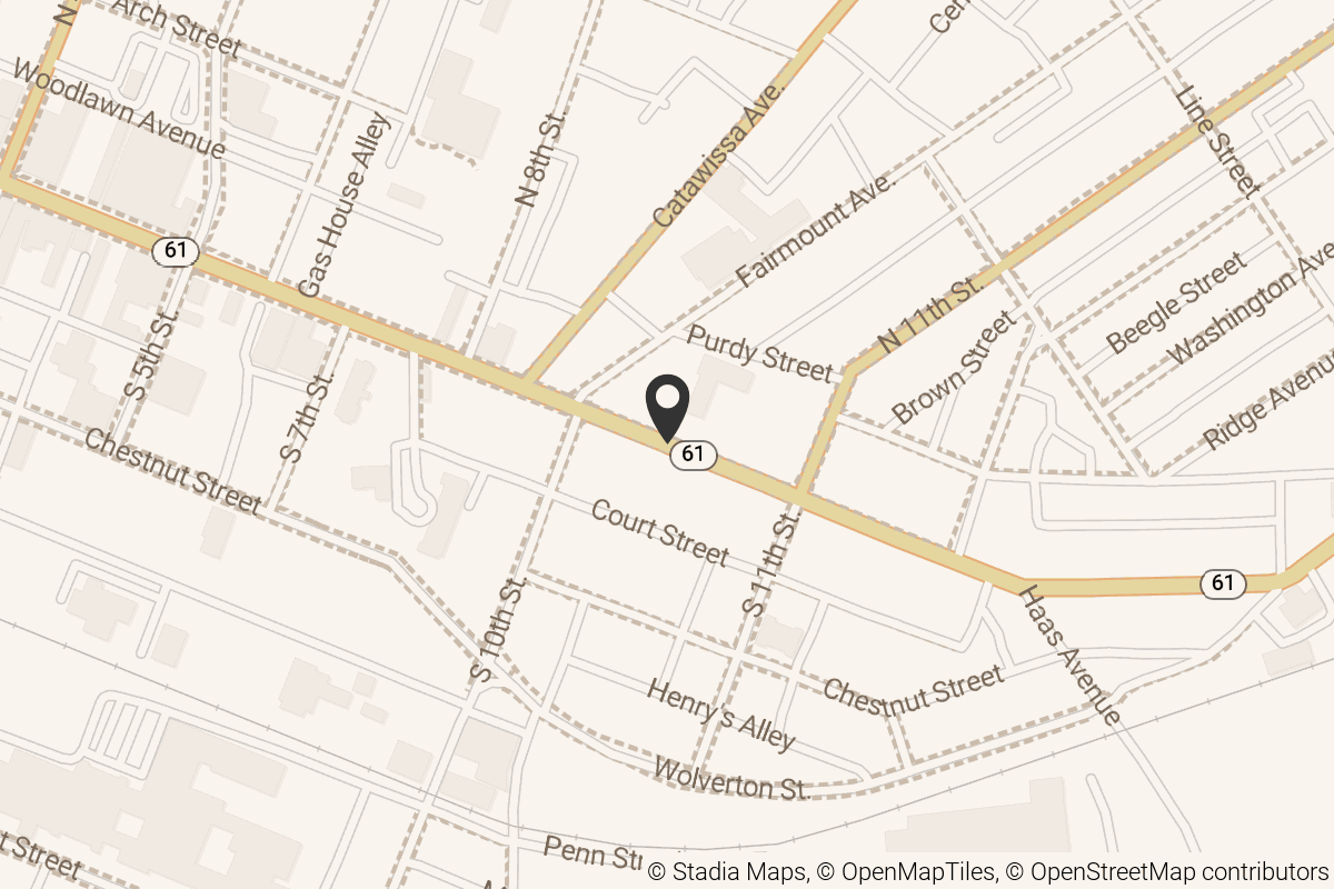 Map with location marker