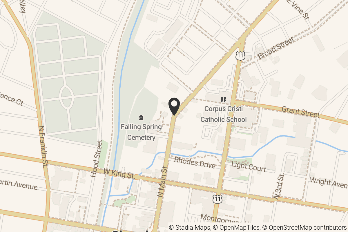 Map with location marker