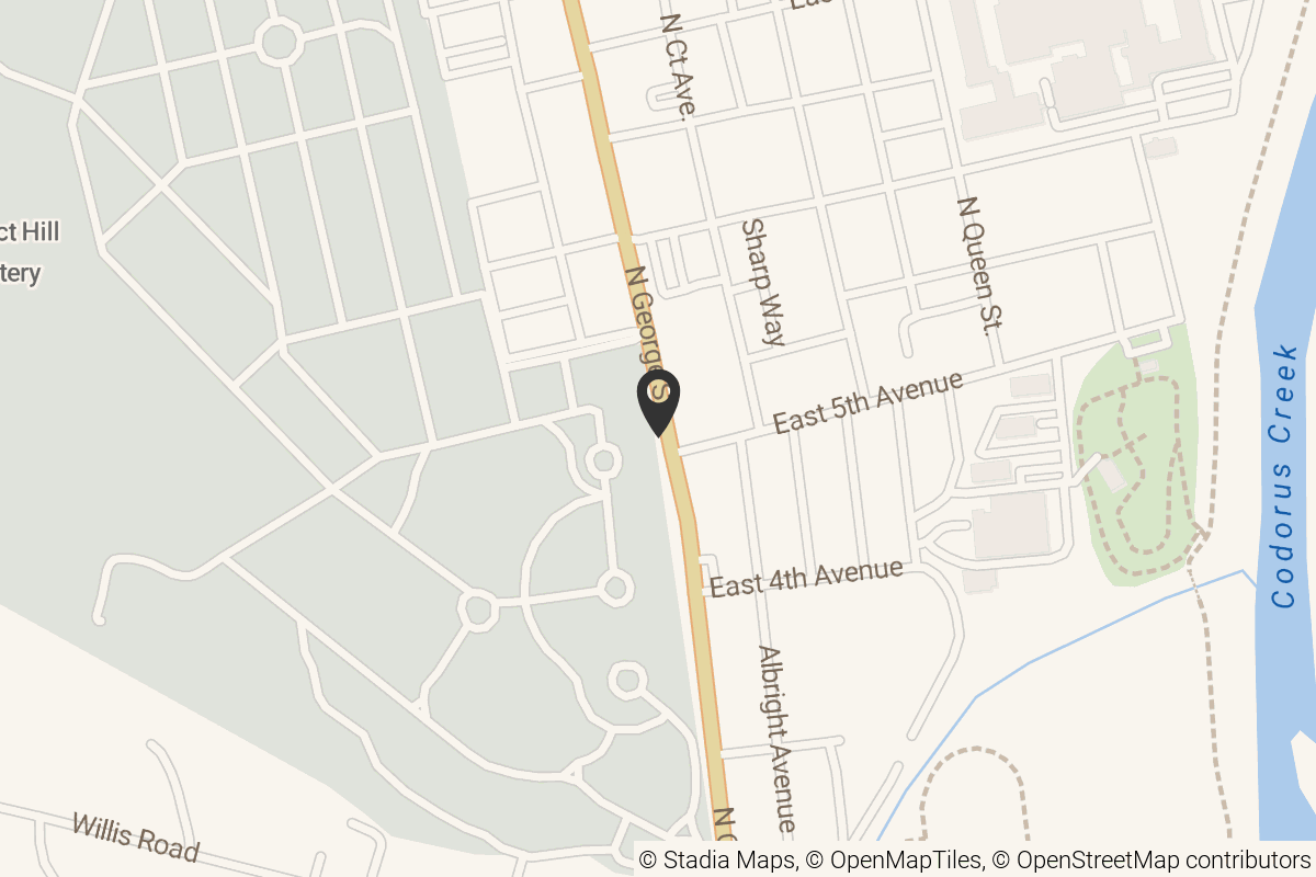 Map with location marker