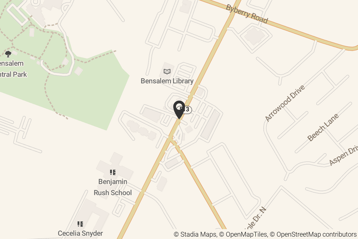 Map with location marker