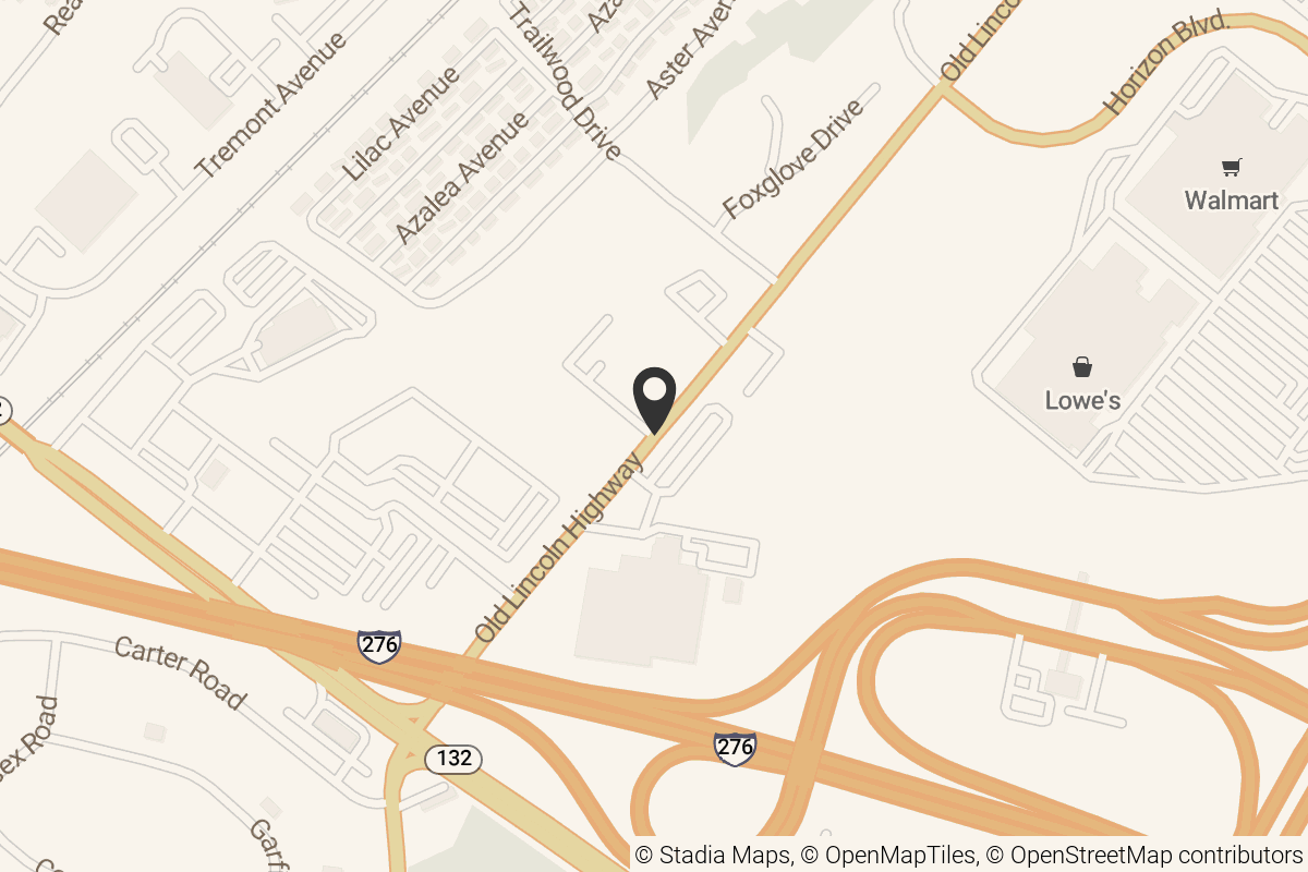 Map with location marker