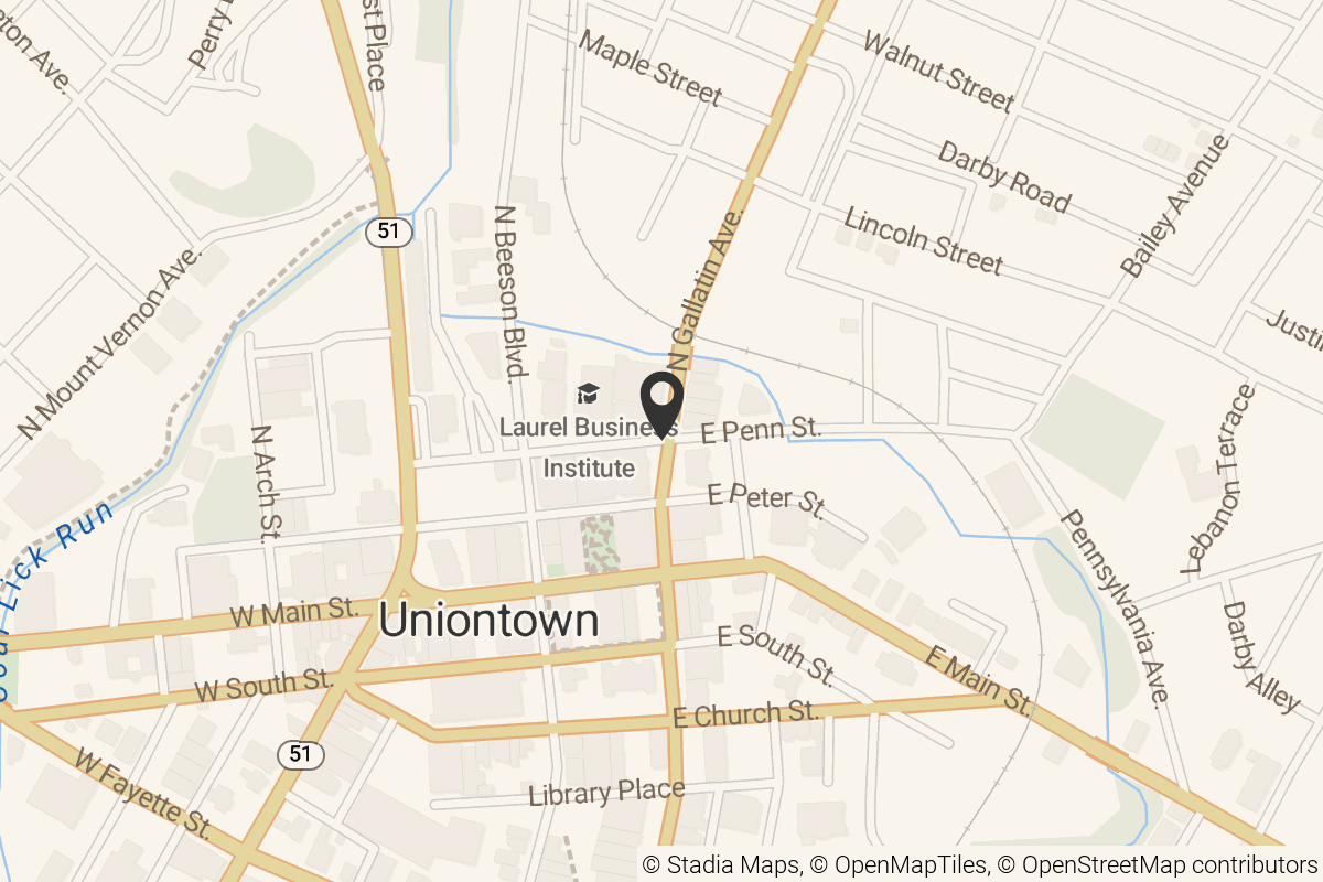 Map with location marker