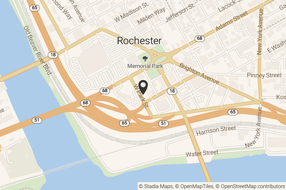 Map with location marker