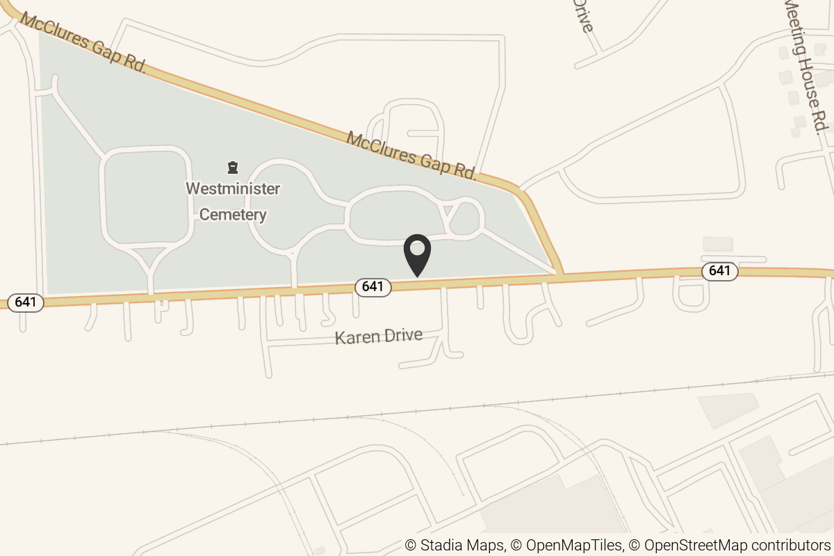 Map with location marker