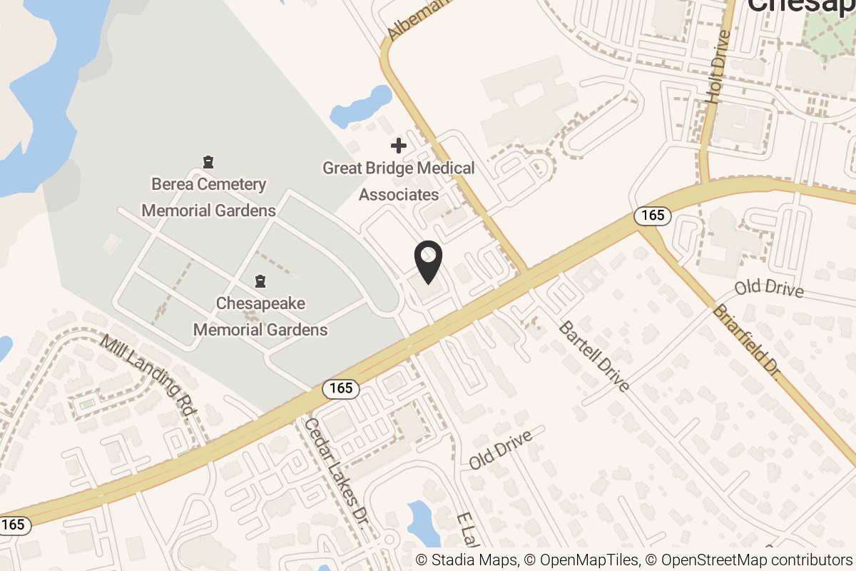 Map with location marker