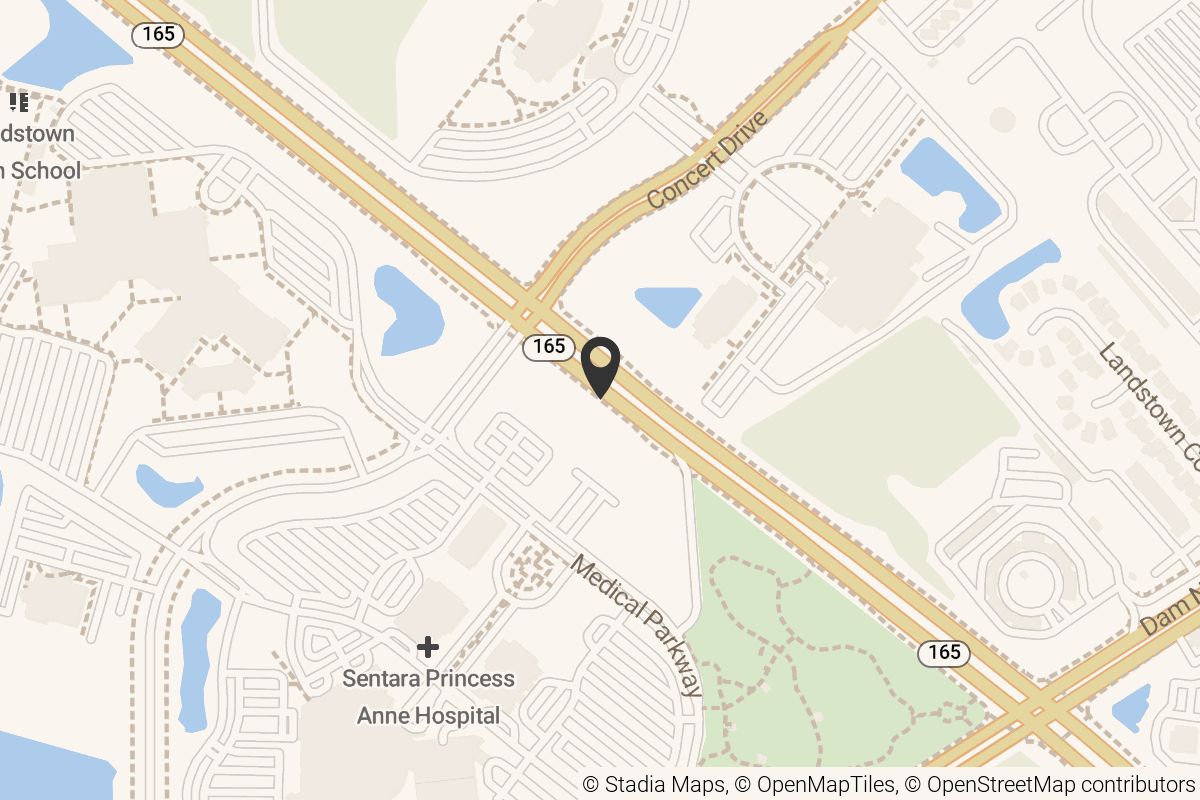 Map with location marker