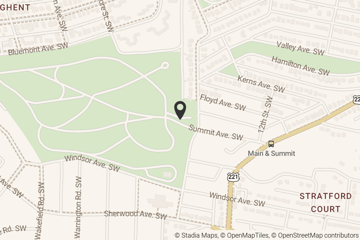 Map with location marker