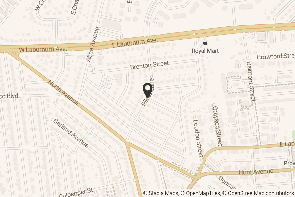 Map with location marker