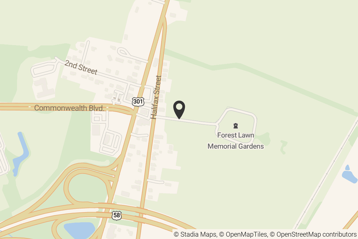 Map with location marker